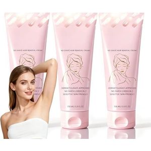 Bare Basics Ontharingscrème: Voedende & Beschermende Formule voor Vrouwen - Scheervrije Crème voor Zachte Huid op Benen, Armen, Bikinilijn (2pcs)