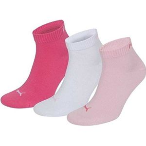 PUMA Unisex Quarter sneakersokken sportsokken, 422, pink lady, 35/38 EU