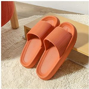 Dames Zomer Slippers Dames Platform Slippers Zomer Strand Eva Zachte Sole Slide Sandalen Leisure Mannen Dames Indoor Badkamer Antislip Schoenen Sloffen (Color : Sugarorange, Size : 42-43(270mm))