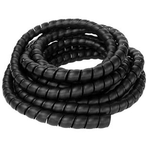 Kabelmanagementhuls, Spiraalkabelbeschermhoes 5 meter Multicolor Meerdere maten(Black,22mm Inside Diameter)