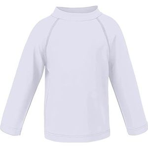 LACOFIA Kinderen Jongens Zwemshirt Zonnebeschermend Kinderen UV Zwemkleding met Lange Mouw Sneldrogende Badmode Rash Guard Shirts Wit 4 jaar