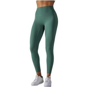 OXOLAMRIN Yogalegging voor dames, yoga- en fitnessleggings, geschikt voor hardlopen, fietsen, fitness, meerkleurig, verschillende maten, emerald green, S