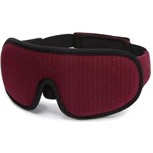 Zijde slaapmasker, Zijden slaapmaskers for de ogen 3D slaapmasker oogmasker(Sleepng Mask-red)