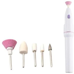 5 In 1 Professionele MINI Elektrische Nagelboorset Manicure Pedicure Slijpen Polijsten Nagelkunst Schuren Vijl Pen Gereedschap Machine Eenvoudig te bedienen