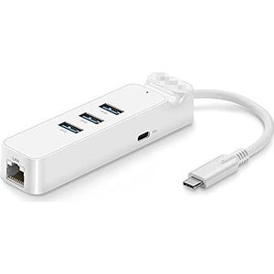 LESANGBAIHUODIAN 4 in 1 USB C-hub naar RJ45 USB 3.0 Splitter-oplader Power Adapter Hub Fit voor Xiaomi/MacBook/Laptop/Computer Accessoires (Color : LJN HC3013)