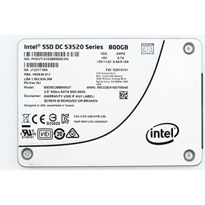 INTEL DC S3520 SATA III MLC 2,5"" SSD harde schijf (800 GB, 2,5 inch, 450 MB/s, 6 GB/s)