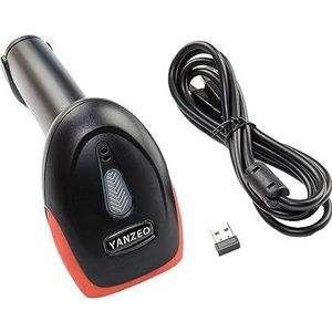 YANZEO Draadloze 2.4G Barcodescanner USB Draagbare DM QR Code Pos Laser Handheld 2D Barcodelezer voor Kantoor, Boeken, Magazijn, Winkel