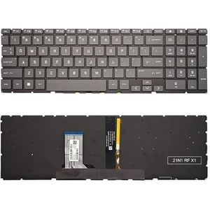 Russisch laptoptoetsenbord voor Victus voor HP 16-D -E -e0504nw -e0097nr 16T-D TPN-Q263 -Q264 16z-e000(US Grey Org Backlit)
