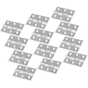 Scharnieren van roestvrij staal, 30 stuks 2 inch roestvrijstalen scharnieren met vrije sleuf en verdikte dempende deurscharnieren