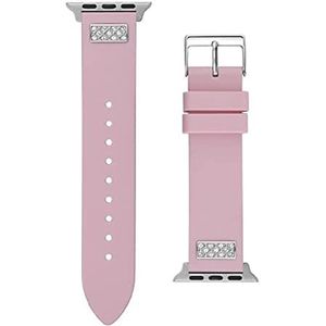 GUESS Dames smartwatch band compatibel met Apple Watch (38MM-40MM), Roze, roze