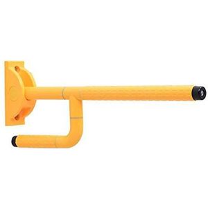 HSIRYAOHD Douche Grab Bars Non Skid Toilet Vouwen Leuning Roestvrij Staal Badkamer, Handicap Ouderen Letsel Senior Assist Bad Hand/Geel/60Cm