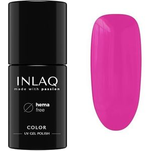 INLAQ® Gel Nagellak UV LED - Verschillende Kleuren - Gellak in Pasteltinten - Gel Nail Polish - Collectie Crazy Rainbow - Kleur Cerise 6 ml