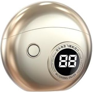 - Mild en niet-irriterend voor de poriën Compact elektrisch scheerapparaat for heren - LED-scherm, USB-C snel opladen, nat/droog gebruik for moeiteloos scheren - Kan als cadeau gegeven worden(Champagn