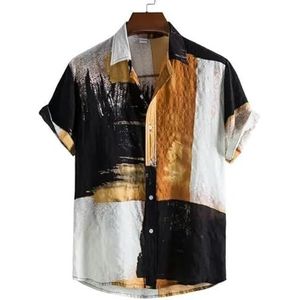 T Shirts Men Hawaiian Oversize Shirts Cotton Men'S T-Shirt Tiki T-Shirts Man Clothing Blouses-C135-Xxl