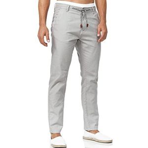 INDICODE JEANS - Chino 'Veneto' - Lichtgrijs - Chino Broeken