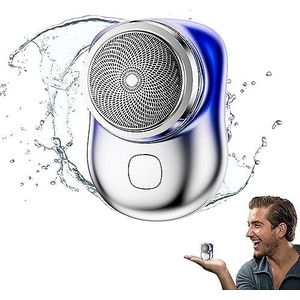 2023 krachtig stormscheerapparaat voor mannen, draagbaar elektrisch scheerapparaat oplaadbare USB, mini-scheerapparaat draagbaar elektrisch scheerapparaat voor mannen vader vriendje geschenken (kleur: