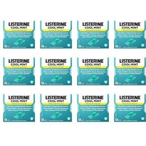 Listerine Pocketpaks Atem Strips Cool Mint 24 stuks (12 stuks)