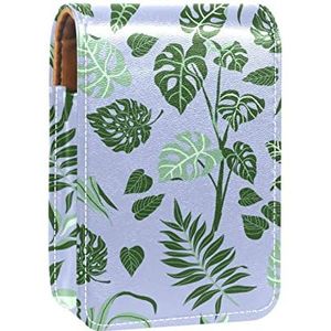 Lipgloss Houder Lipstick Case Draagbare Mini Lipstick Opbergdoos Reizen Lipstick Organizer Case met Spiegel voor Vrouwen 4 (65), Meerkleurig, 9.5x2x7 cm/3.7x0.8x2.7 in