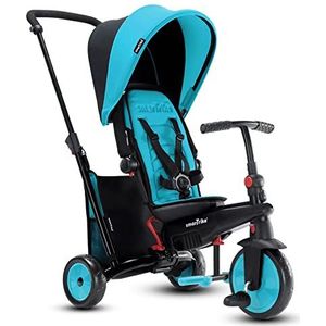 Smartrike - STR3 6-in-1 driewieler, opvouwbaar, voor kinderen, met certificering voor kinderwagen, voor 1,2,3 jaar, 5021833, blauw