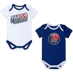 PARIS SAINT-GERMAIN 2 x PSG babybody voor jongens, officiële collectie, 18 maanden