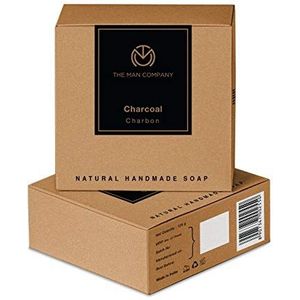 The Man Company Activated Charcoal Natural Hand Made Soap, Tan & Dead Skin Remover, Pack of 2