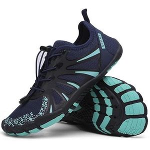 DRULINE Unisex blotevoetenschoenen, sneldrogend, blotevoetenschoenen, badschoenen, trailschoenen voor outdoor runner Five orthopedische blotevoetenschoenen, blauw mint, 40 EU