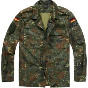 Jas Duits militair overhemd heren camouflage groen zwart jachtkleding