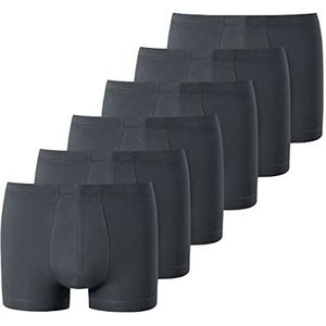 Uncover by Schiesser - Heren set van 6 stuks - retro broek/boxershort - onderbroek zonder gulp - katoen-modal, 6 x donkergrijs, S