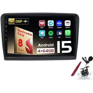 Android 15 Autoradio Sat Navi voor S-koda Superb (2008-2015) 9 Inch Touchscreen Multimedia Speler met Draadloze Carplay GPS Navigatie FM RDS Bluetooth 5G-WiFi SWC DSP,M100s