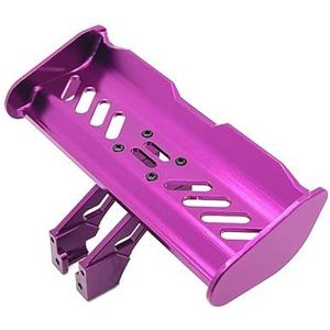 Afstandsbediening auto metalen upgrade aangepaste accessoires Staartbeugel Staartvin for WLtoys Relalo 1/14 1/12(PURPLE)