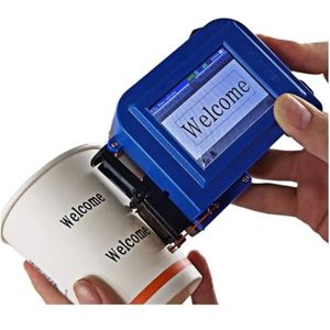 Handprinter Mini handheld kleureninkjetprinter Aangepaste QR-code Intelligente inkjetprinter Plastic bril Sneldrogend en waterdicht