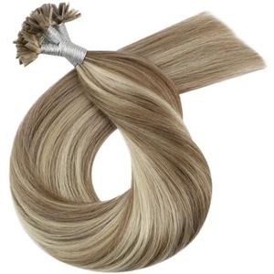 Nails Tip Hair Extensions Echt Menselijk Haar Haarmachine Remy For Vrouwen Rechte Utip Extensions Gemakkelijk Te Gebruiken(P9A-60,18inches)
