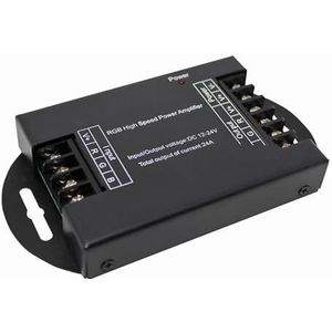 RGB LED versterker 12-24V DC 24A 3-kanaals High Speed 288W repeater strip licht versterker versterker