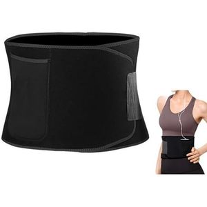 Vxiwscy Rugbandage & lendensteunriem voor gewichtsvermindering, sportbescherming, pijnverlichting en houdingscorrectie, ruggordel na de geboorte, buikband, ademend materiaal