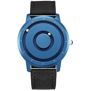 OSOLVE Lederen Armband Creatieve Magnetische Horloge Mannen Luxe Siliconen Mode Quartz Blauw Magneet Bal Waterdichte Horloges, 11, armband