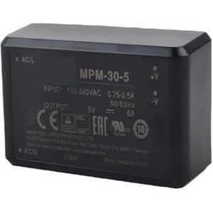 Stroomvoorziening 30 W MPM-30-3,3 V MPM-30-5 V MPM-30-12 V MPM-30-15 V MPM-30-24 V MPM-30-48 V (MPM-30-15)