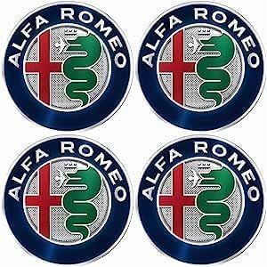 Set van 4 Alfa Romeo 50mm auto wielnaafdoppen