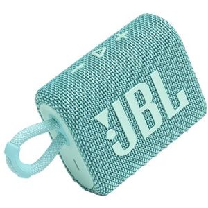 JBL Go 3: Draagbare luidspreker met Bluetooth, ingebouwde batterij, waterdichte en stofdichte functie, blauwgroen JBLGO3TEALAM