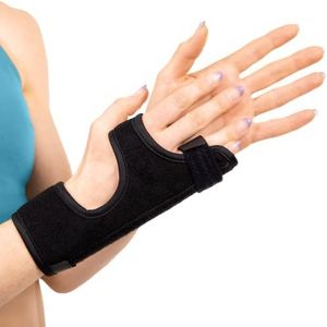 BraceAbility Ulnar Gutter Splint met Handsteun Brace voor Metacarpal en Boxer's Fracture Behandeling, Gebroken of Jammed Pinky en Ring Trigger Finger Pijn Verlichting, Rechts of Links Immobilizer Cast (M)