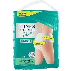 Lines Specialist Pants Super, 9 inzetstukken voor dames en heren, maat M