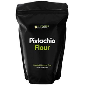 Pistachio Flour - Fine roasted pistachio flour/meal (1lbs). Gluten Free, Non Gmo, Vegan,