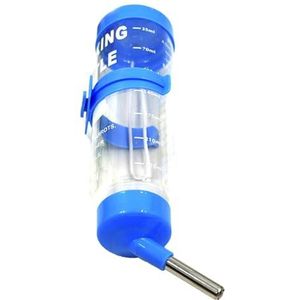Huisdier Drinkfles 80ML/125ML Duurzaam Anti-stof Hamster Opknoping Water Fles Blauw 125ml