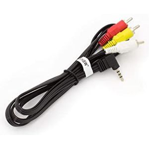 vhbw Audio Video AV Composite kabel geschikt voor Panasonic NV-GS40, NV-GS400, NV-GS5, NV-GS50, NV-GS500, NV-GS55 camera, digitale camera