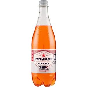 12 x San Pellegrino cocktail zero gember Zero PET zonder suiker 0,75 l Aperitivo softdrink zonder alcohol zonder suiker
