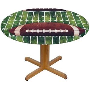 Rond Tafelkleed S Rond Picknick Tafelkleed American Football Veld En Bal Premium Decoratieve Ronde Tafelhoes