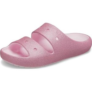 Crocs Unisex-Kind Klassieke Sandalen (Little Big Kid), Roze melk/Glitter, 3 Little Kid