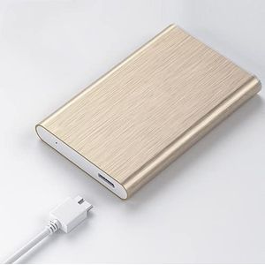 Draagbare HDD Externe Harde Schijf 1 tb /500 gb /250 gb / 80 gb, 2,5 inch Usb3.0 gegevensopslag, geschikt voor pc, desktop, laptop, Macbook, Xbox One, Ps4, Smart TV (80 GB, goud)