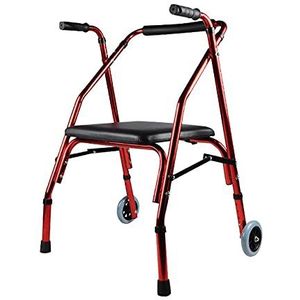 Opvouwbare standaard rollator Rehabilitatie Extra looprek In hoogte verstelbare ouderen Lopen Mobiliteitshulp Rollator voor senioren en volwassenen Opstaande opvouwbare rollator