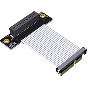 JMT PCI-E 4.0 naar x1 x4 verlengkabel 16G/BPS/64G/BPS-adapter voor netwerkkaart USB-kaart Solid State Drive SSD-kaart (25 cm, K22SL-TL)