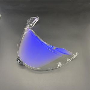 Motorhelm vizier lens, Helmvizier, R2R Helmschild for KYT R2R Motorhelm Vizier Gezichtsscherm Uv-bescherming Hoge sterkte Capacetes Accessoires (Zwart - Alleen for gebruik overdag)(Revo Clear Blue-day